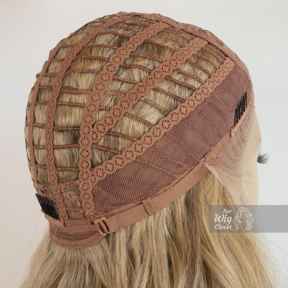 24" Ash Blonde Lace Wig Long Wavy | Abigail - Picture 8 of 10